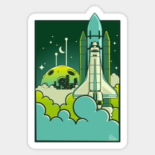 Space Rocket Sticker